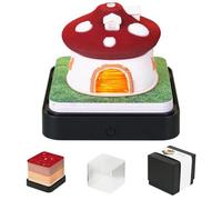 3D Calendar 2026,Time Piece Calendar 2026,3D Mushroom Memo Pad Creative Desk Calendars,3D Notepad Art Sticky Notes with Weekly Calendars & LED Lights,for Room Office Desktop Decoration