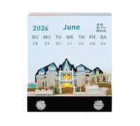 3D Calendar 2026, Time Piece Calendars 2026, 3D Tear-Off Art Desk Calendars, Creative Paper Sculpture Magic Tree Rip Away Calendar Notes, Cards for Office Home Gifts Ornaments (75)