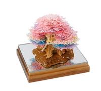 3D Calendar 2026, Time Piece Calendars 2026, 3D Tear-Off Art Desk Calendars, Creative Paper Sculpture Magic Tree Rip Away Calendar Notes, Cards for Office Home Gifts Ornaments (98-7)