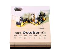 3D Calendar 2026, Time Piece Calendars 2026, 3D Tear-Off Art Desk Calendars, Creative Paper Sculpture Magic Tree Rip Away Calendar Notes, Cards for Office Home Gifts Ornaments (45)