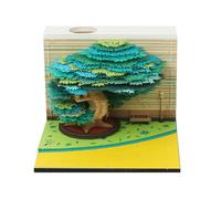 3D Calendar 2026, Time Piece Calendars 2026, 3D Tear-Off Art Desk Calendars, Creative Paper Sculpture Magic Tree Rip Away Calendar Notes, Cards for Office Home Gifts Ornaments (93)