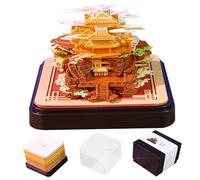 3D Calendar 2026 Transformable Paper Sculpture Art, Unique Desk Calendar with Daily Memo Pad for Home & Office Decor
