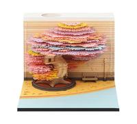 3D Calendar 2026 - Tree Notepad for Christmas Decoration | Craft Paper Design Perpetual Organizer Home School Dorm Student Teacher Fo