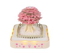 3D Calendar 2026 Unique Paper Sculpture Sticks,3D Fantasy Tree Memo Pad Desk Calendar calendar Lights,Desktop with