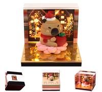 3D Calendar 2027, 3D Memo Pad Art Sticky Notes, Time Piece Calendar 2027, Creative Weekly Notepad with Light, Paper Carving Art Desktop Gift for Christmas Birthday Anniversaries (Capybara)