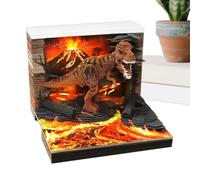 3D Calendar 2027 Tear Away Paper Carving Art Dinosaur Notepad