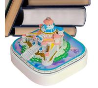 3D Calendar | 3D Fairy Tale Castle Home Decor - Tear-Away Sticky Notes Calendar | for Christmas Birthday Housewarming Living Room Study Room Office Table Friends