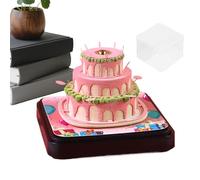 3D Calendar,Birthday Cake Arts & Crafts Home Decor - Desk Calendar 3D Notepad Paper Sculpture,for Home Decor Thanksgiving Housewarming New Year Office School Dorm Apartment Kids Adults