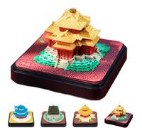 3D Calendar Tear Off 2026, Ancient Architectural Sculptures Time Piece Calendar, Use As Bookmarks And Notepads, Configure Dust Box, for Office Home Corner Tower