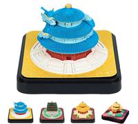 3D Calendar Tear Off 2026, Ancient Architectural Sculptures Time Piece Calendar, Use As Bookmarks And Notepads, Configure Dust Box, for Office Home Temple of Heaven