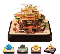 3D Calendar Tear Off 2026, Ancient Architectural Sculptures Time Piece Calendar, Use As Bookmarks And Notepads, Configure Dust Box, for Office Home Laojun Mountain
