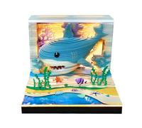 3d Calendar Tear Off 2027,Ocean Cute Shark 3d Paper Carving Memo Book 2027 Calendar Desk Calendar Cute Shark Hand Tear Unzip, Suitable For Desktop Decorations, Gifts And Gifts.