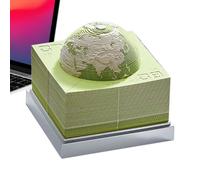 3D Calendar with Clock Design 2026, Earth-shaped Desk Decoration, Detachable Leaf Desk Calendar - Birthday Party Office Home Apartment Freelance Students