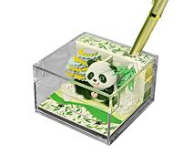 3D Calendar Year 2026 - Memo with Panda Design | Three-dimensional Sculpture Calendar, for School, Home, Teachers, Commuters, Holidays and Training