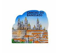 3D Camino de Santiago Spain Fridge Magnet Travel Souvenir Refrigerator Decoration Magnetic Sticker Hand Painted Craft