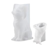 3D Candle Mold - Sitting Wolf Silicone Cast, Decorative Wax Melt Former, Easy Release Craft Supplies, Handmade Aromatherapy Creations, Romantic Table Ornament Accessories | DIY Bedroom Diningroom