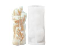 3D Candle Mould for Hugging Couple - Valentine's Day Silicone Mould | Hugging Lovers Fondant Cake Plaster Mould for Homemade Soap, Ice Cubes and Chocolate Making