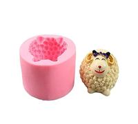 3D Candle Silicone Mold Lovley Sheep DIY Mold for Chocolate Candy Cake Decorating Tools Candle Soap Gypsum Cake Mold