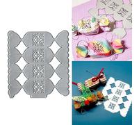 3D Candy Gift Package Box Metal Die Cuts,Merry Christmas Candy Box Bag Cutting Dies Cut Stencils DIY Scrapbooking Decorative Embossing Paper Party Wedding Card Making