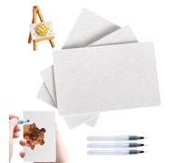 3D Canvas Paper Sponge - Painting Kit, Texture Art Material | Foam Craft with Painting Pen, Creative Birthday Greeting Card, Project D