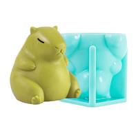 3D Capybara Mould - Multi-Use Silicone Form, Cute Animal Figure Shape Tray, Flexible Baking Tool | Mold Making Kit For Ice Cubes, Craft Soap, Decorative Candles, Chocolate Forms, Confectionery Art, Cl