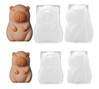 3D Capybara Silicone Mold, Reusable Non-Stick Lovely Animal Moulds for Ice Cream Cake Ice Block Figurine Casting Jewelry Making Pudding Art Projects Crafting