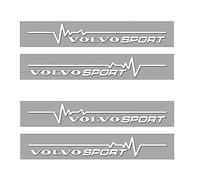 3D Car Badge Sticker for Volvo S90 S60 XC40 XC60 XC90 C30, Auto Metal Sport Emblem Decal Stickers, Self-Adhesive Metal Letter Emblem - Auto Styling Accessories,A