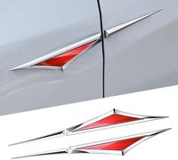 3D Car Decals for Citroen C1 C2 C3 C4 2CV VTS DS3 DS4 DS5 RD3 Berlingo Xsara, Sporty Side Body Stickers for Exterior Styling and Scratch Protection,Red