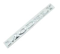 3D Car Emblem Adhesive for Tesla ModelY Stickers Self-Adhesive Exterior Emblem Sticker Decal Car Accessories Exterior Decoration,C-Silver