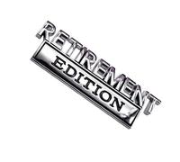 3D Car Emblems Metal - Retirement Edition Stickers, Vehicle Decoration for Tailgate| Emblems with Strong Glue, Personalized Gift Idea for Colleagues and Fathers