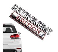 3D Car Emblems Metal - Retirement Edition Stickers, Vehicle Decoration for Tailgate| Emblems with Strong Glue, Personalized Gift Idea for Colleagues and Fathers