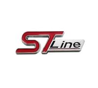 3D Car Front Grill Trunk Metal Logo ST Line Emblem Self-Sticker ST Line(C)