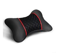 3D Car Head Neck Car Breathable For Office Cars Two Black And Red Headrest