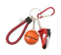3D Car Key Chain Accessories Fashionable Keychains for Men & Women, Stylish Gift Car Keychain for Basketball Sport Fans (Retro 5)