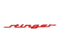 3D Car Letter Emblem Sticker for Kia Stinger GT, Self-Adhesive Metal Badge Sticker, Decals for Auto Exterior Decoration, Red