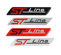 3D Car Sticker ST LINE Logo Emblem Sport Badge Auto Decal Compatible with Ford Kuga 2018 Focus Mk3 Fiesta 2019 Ecosport 2009-2015 Mondeo (Color Name : Red)