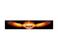 3D Car Windshield Sticker Decal for Front and Rear Windows, Sunshade Function, PVC Material, Fits Various Models and Leaves No Glue (D)