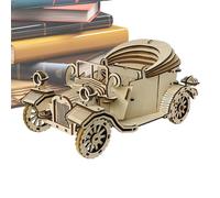 3D Car Wooden Puzzle for Adults | Mechanical Car Model Kits Brain Teaser Puzzles,Collectible Vintage Vehicle Wood Craft Hobby for Christmas Birthday Holiday Festive