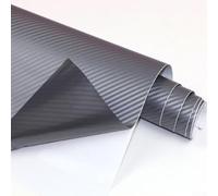 3d Carbon Fibre Vinyl Elite Film 50 X 300 Cm Matte Impermeable Wrap Polymer Finish Scratch Resistant Car Exte Colour Change Sheet for Body (GRAY)