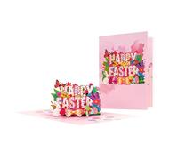 3D Card - 3D Holiday Egg And Bunny Keepsake | Easter Keepsake Card | Adorable Egg And Bunny Designs For Wife Husband Girlfriend Mother Father Teachers Friends Family Celebrations