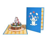 3D Card | 3D Spring Egg and Bunny Keepsake - Easter Heartfelt Greeting Card - for Husband Girlfriend Mother Father Teachers Friends Family Wife
