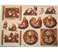 3D Card Decoupage Sheet - Traditional Nativity Christmas Pictures (makes 2 Cards)