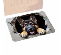 3D Carpet Optical Illusion - Non-Slip Soft Squirrel And Dog Mat | 3D Floor Mats - For Hallways Bedroom Corridors Christmas Halloween Thanksgiving Novelty Decor