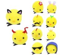 3D Cartoon Hair Pin Lovely Yellow Chick Hair Clip Birthday Party Headwear Festival Hairclip Kids Hair Styling Tool 10PCS