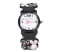 3D Cartoon Kids Watch, Waterproof Light Pattern Cute Pattern Transparent Plastic Kids Wristwatch Light for Gift