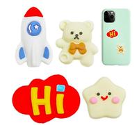 3D Cartoon Stickers - 4PCs Multicolor Cartoon Girls Stickers | Waterproof Cute 3D Sticker, Water Bottles Scrapbook Cute Sticker, Laptops Cartoons Decals, Hand Account Decals for Kids Boys Girls