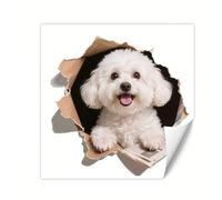 3D Cartoon Wall Stickers, 2PC Hedgehog Wall Decal, Removable Wallpaper, Blue Smashed Vinyl Art Sticker for Boys Girls WallStickers Bedroom Living Room Home Decal(23.6X15.7in)