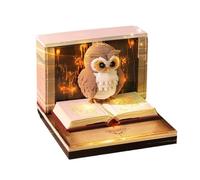 3D Carving Memo Pad - Time Piece Calendar 2026, Tear Away Sticky Notes Notepad, Creative Paper Sculpture Desk Art | Uniques Owl Timepiece Carved Notebook for Office School Daily Planner Gift Idea