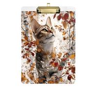 3D Cat Maple clipboard Occupational Therapy Hard Board for Coaches Medical Classroom Size 9 x 12