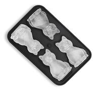 3D Cat Shaped Ice Cube Tray - 3D Cat Shape Moulds for ice Making, 4-Hole Large Fun Moulds